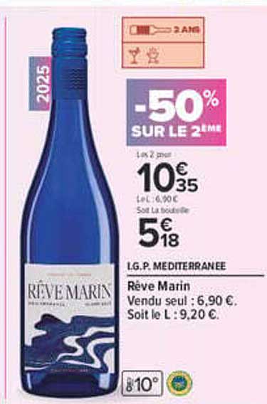-50% SUR LE 2ÈME
