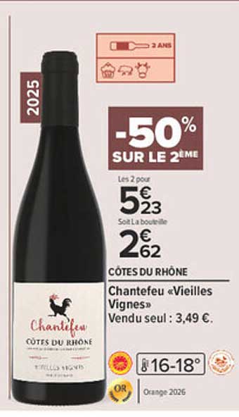 -50% SUR LE 2ÈME