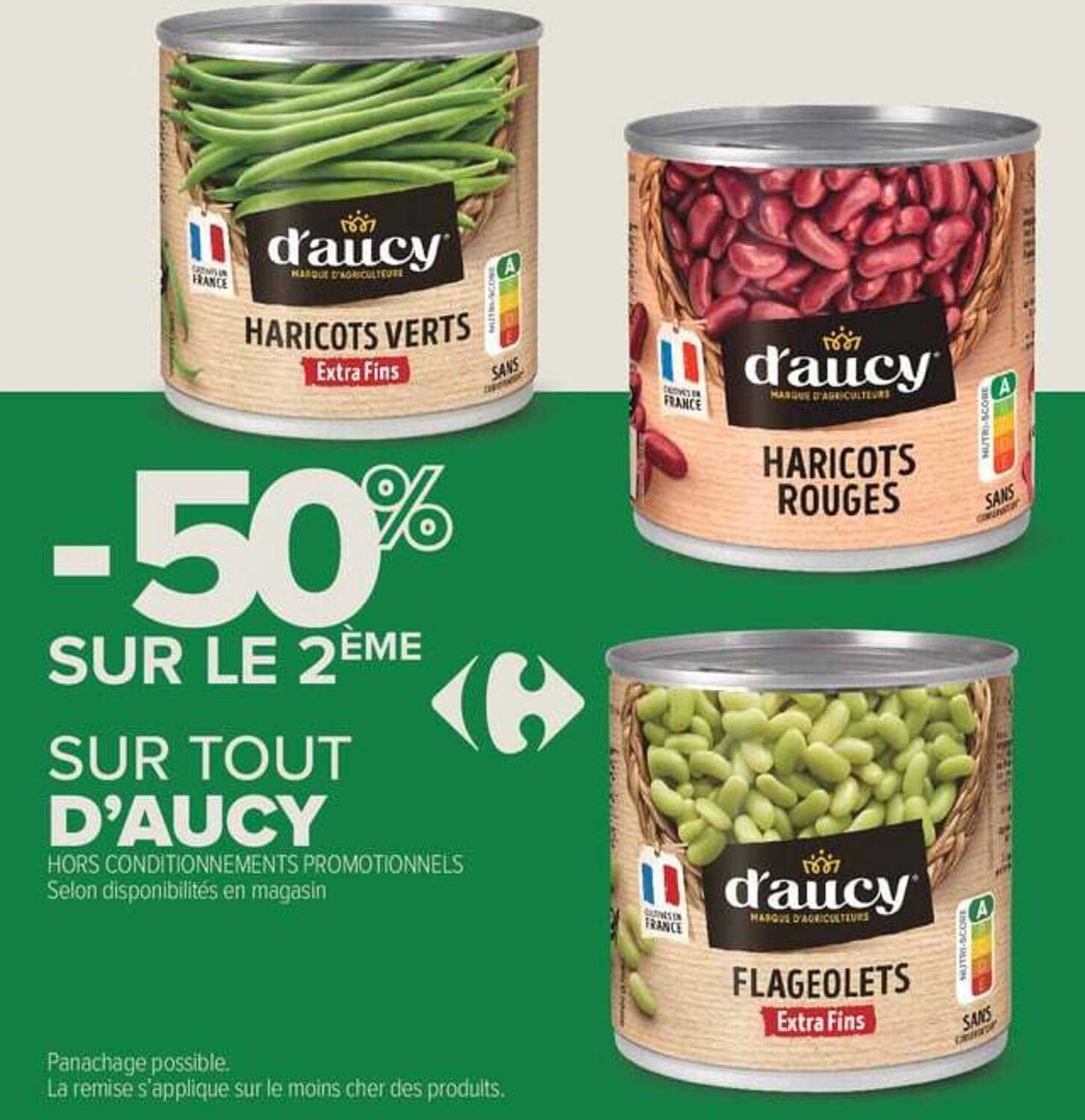 -50% SUR LE 2ÈME SUR TOUT D’AUCY