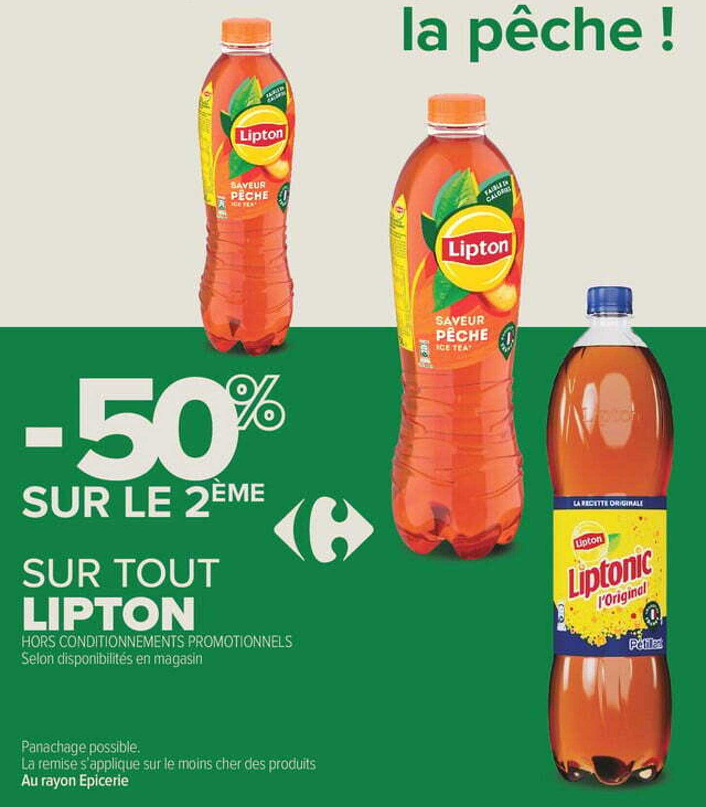 -50% SUR LE 2EME SUR TOUT LIPTON