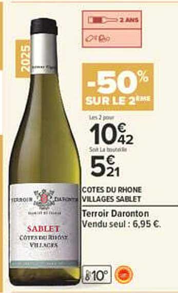 -50% sur le 2ème