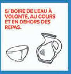 5€ BOIRE DE L’EAU À VOLONTÉ, AU COURS ET EN DEHORS DES REPAS