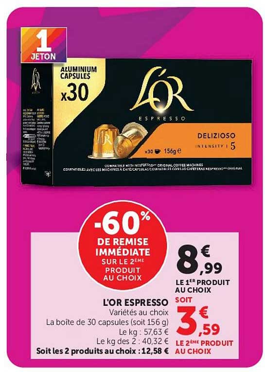 -60% DE REMISE IMMÉDIATE SUR LE 2ÈME PRODUIT AU CHOIX