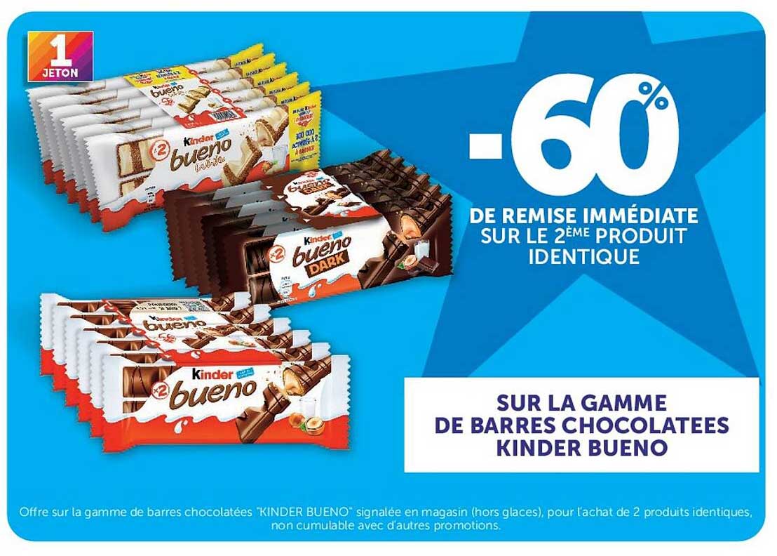 -60% de remise immédiate sur le 2ème produit identique