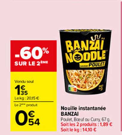-60% SUR LE 2ÈME