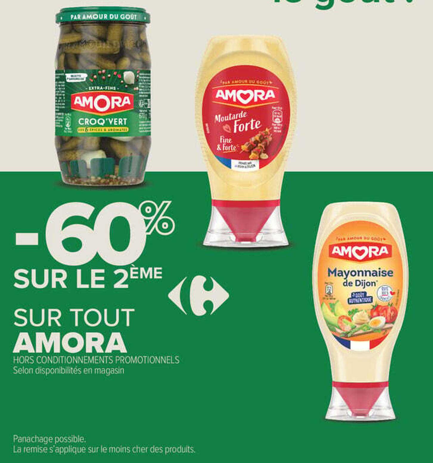 -60% SUR LE 2EME SUR TOUT AMORA