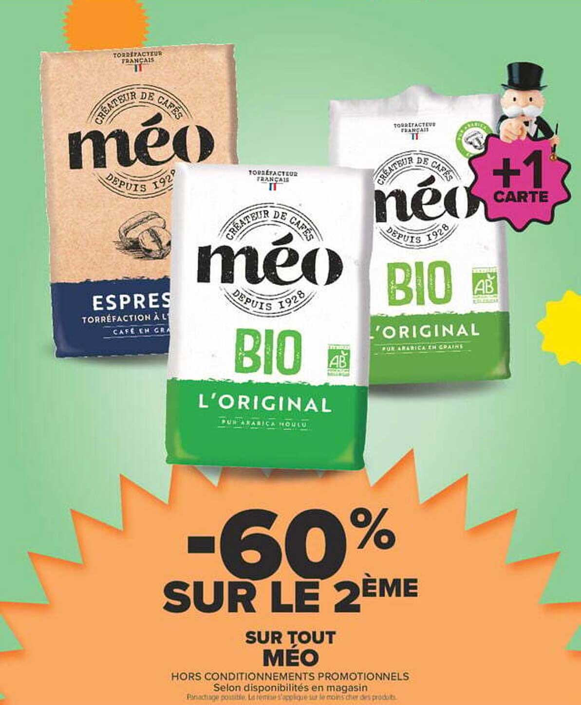 -60% SUR LE 2ÈME SUR TOUT MÉO