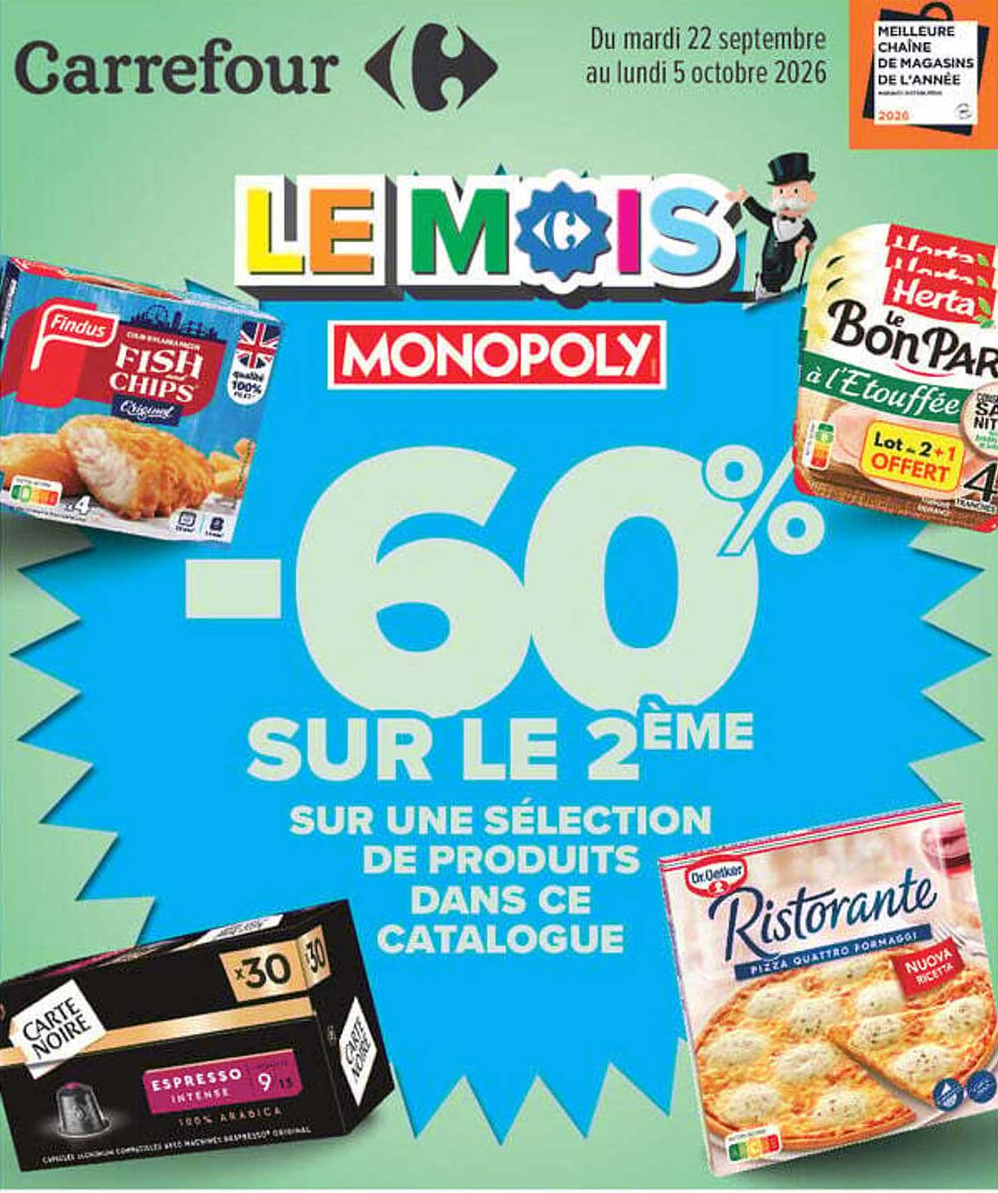 -60% SUR LE 2ÈME SUR UNE SÉLECTION DE PRODUITS DANS CE CATALOGUE