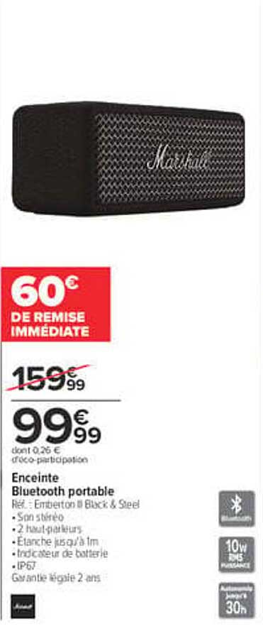 60€ DE REMISE IMMÉDIATE