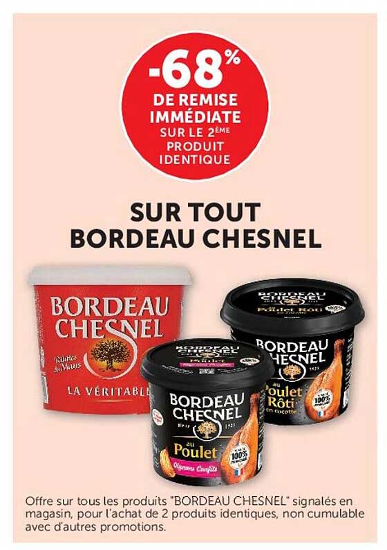 -68% DE REMISE IMMÉDIATE SUR LE 2ÈME PRODUIT IDENTIQUE
