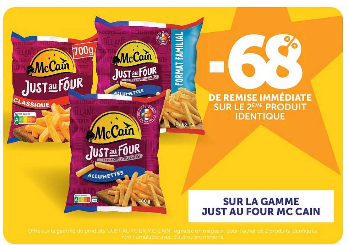 -68% DE REMISE IMMÉDIATE SUR LE 2ÈME PRODUIT IDENTIQUE