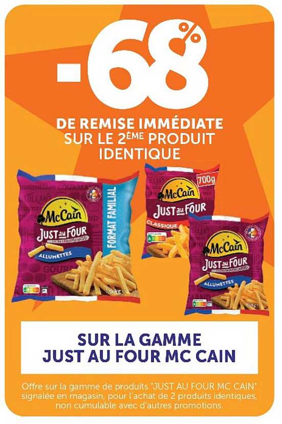 -68% DE REMISE IMMÉDIATE SUR LE 2ÈME PRODUIT IDENTIQUE