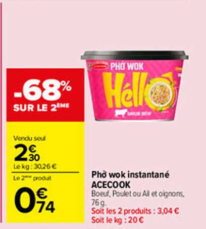 -68% SUR LE 2ème