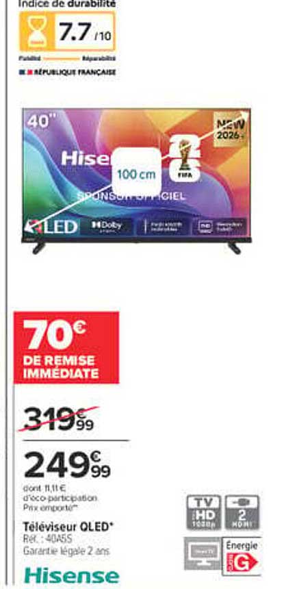 70€ DE REMISE IMMEDIATE