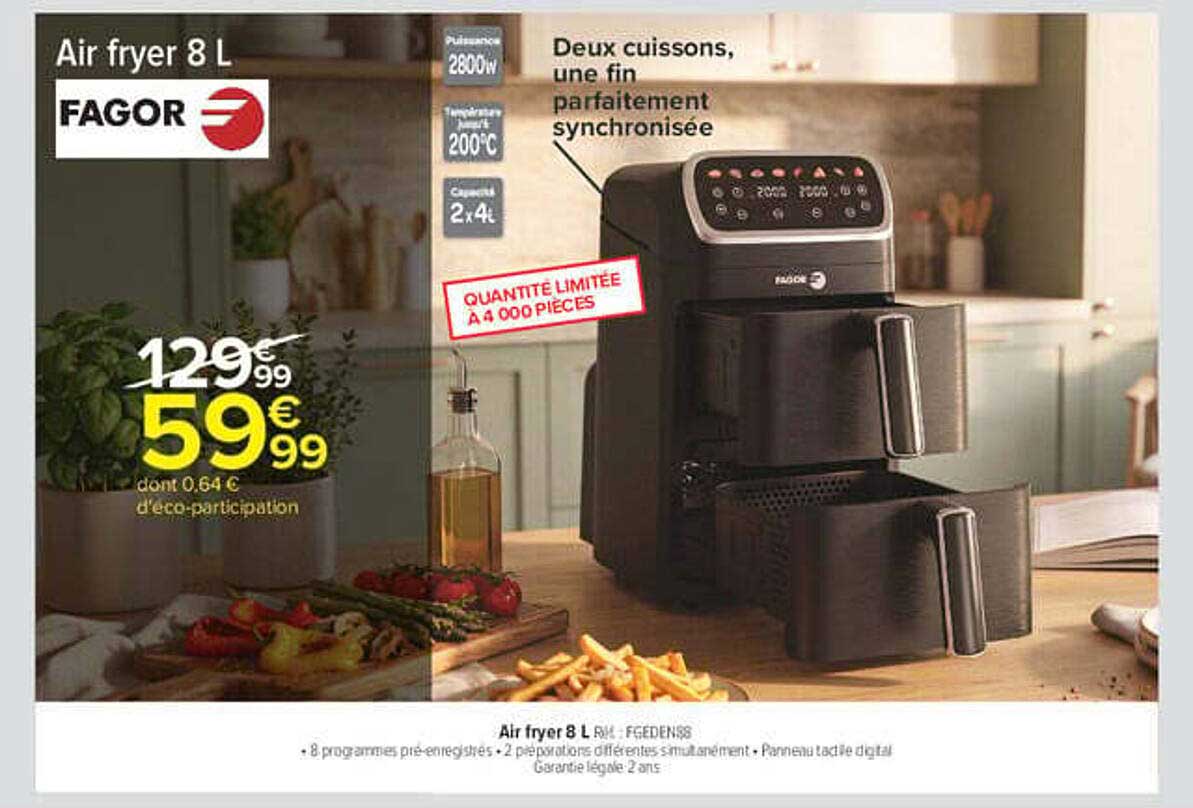 Air fryer 8 L FAGOR
