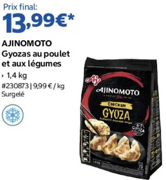 AJINOMOTO Gyozas au poulet et aux légumes