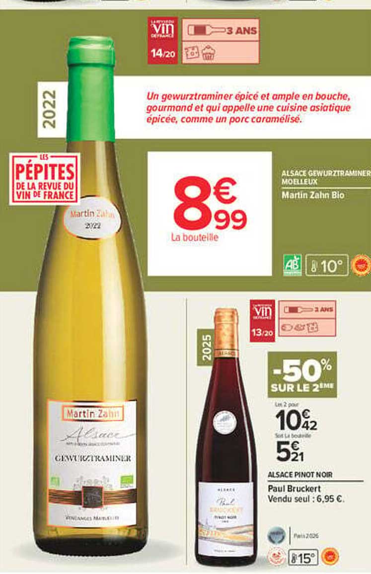 ALSACE GEWURZTRAMINER MOELLEUX Martin Zahn Bio