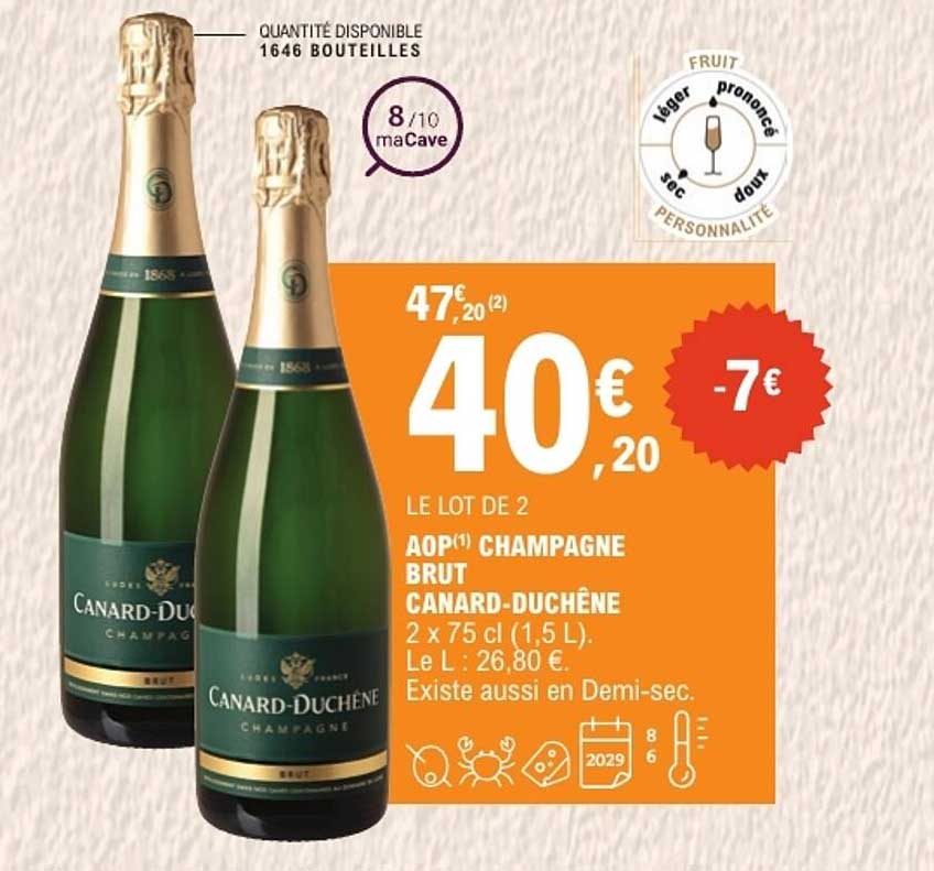 AOP CHAMPAGNE BRUT CANARD-DUCHENE