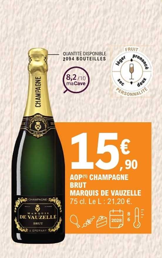 AOP CHAMPAGNE BRUT MARQUIS DE VAUZELLE