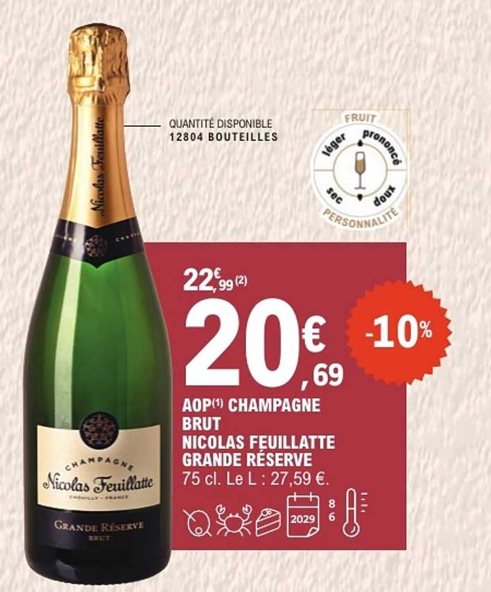AOP CHAMPAGNE BRUT NICOLAS FEUILLATTE GRANDE RÉSERVE