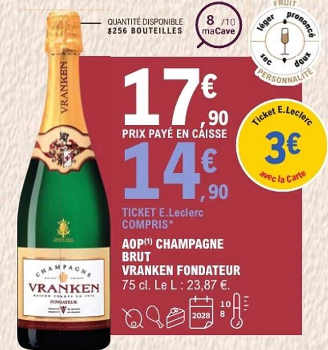 AOP CHAMPAGNE BRUT VRANKEN FONDATEUR