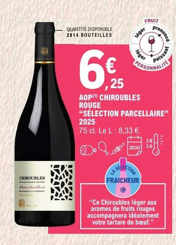 AOP CHIROUBLES ROUGE “SÉLECTION PARCELLAIRE” 2025