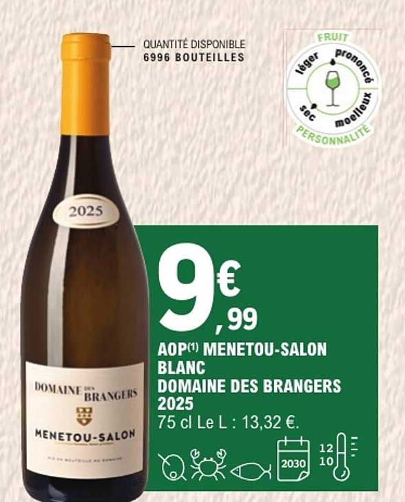 AOP MENETOU-SALON BLANC DOMAINE DES BRANGERS 2025