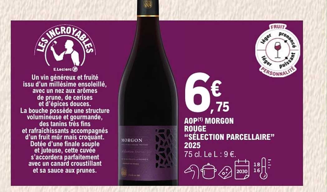 AOP MORGON ROUGE “SÉLECTION PARCELLAIRE” 2025