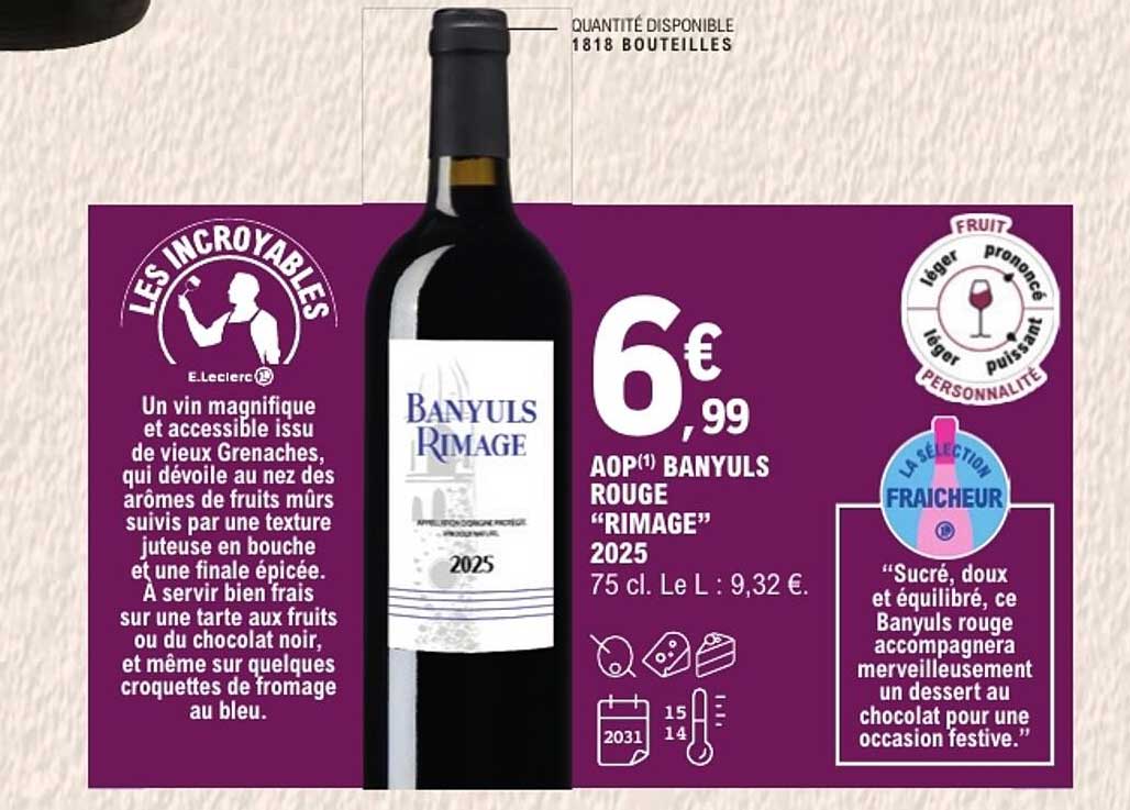 AOP(1) BANYULS ROUGE “RIMAGE” 2025