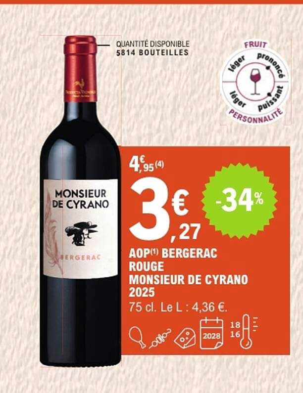 AOP(1) BERGERAC ROUGE MONSIEUR DE CYRANO 2025