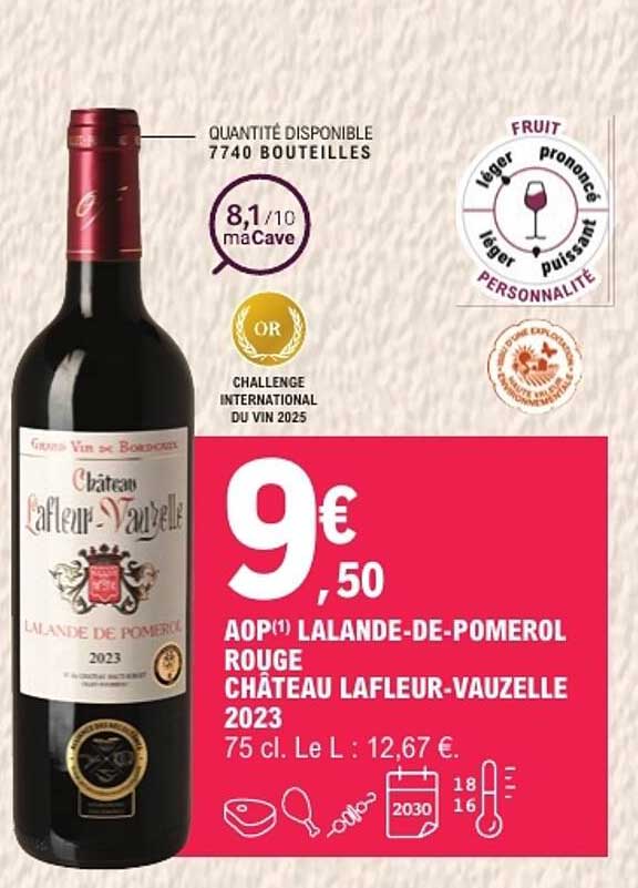 AOP(1) LALANDE-DE-POMEROL ROUGE CHÂTEAU LAFLEUR-VAUZELLE 2023