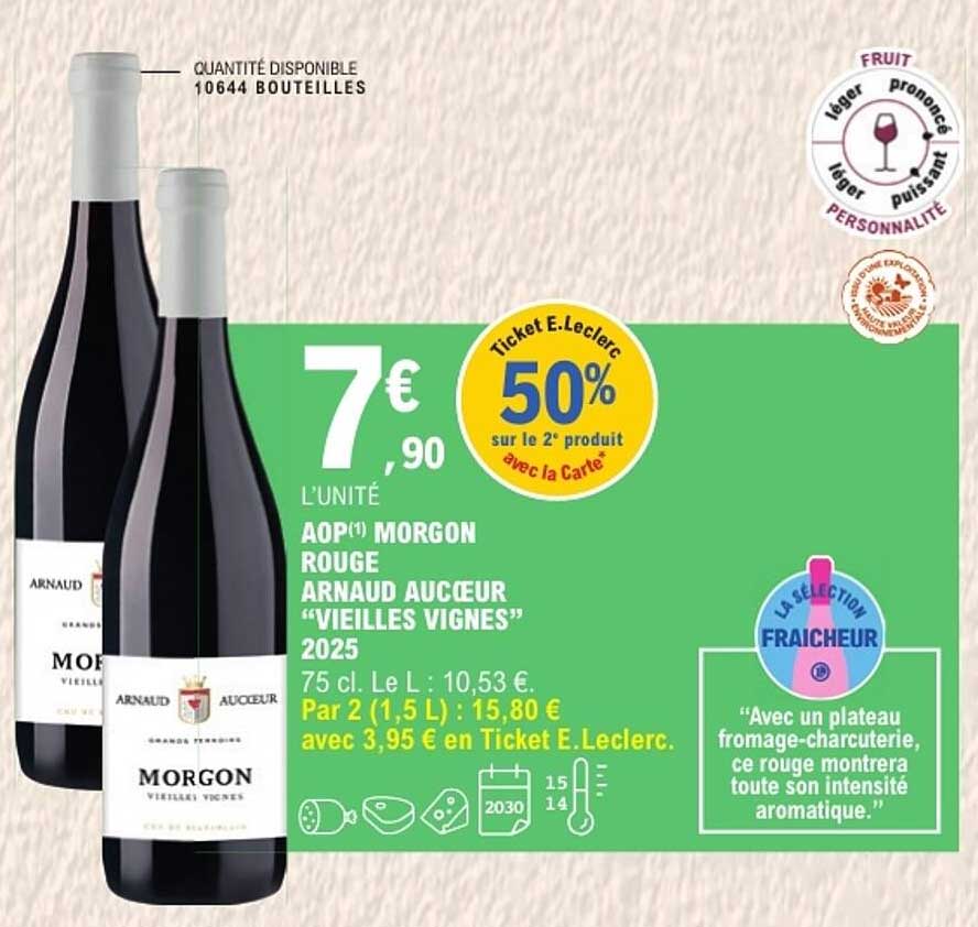 AOP(1) MORGON ROUGE ARNAUD AUCOEUR “VIEILLES VIGNES” 2025