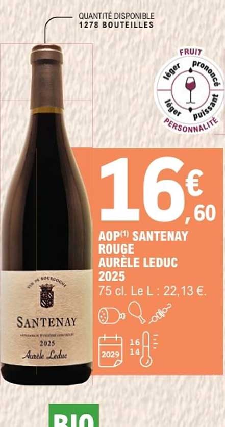 AOP(1) SANTENAY ROUGE AURÉLE LEDUC 2025