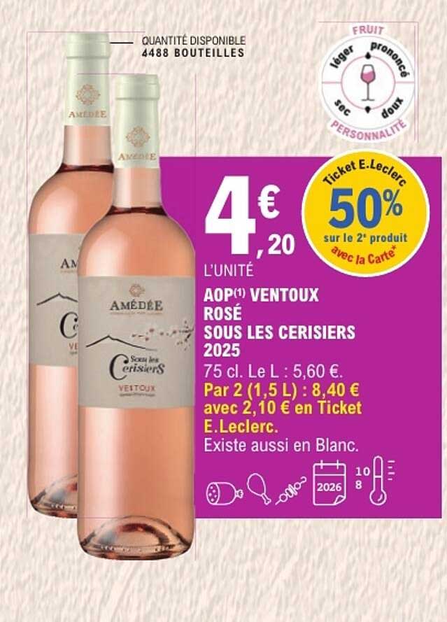 AOP(1) VENTOUX ROSÉ SOUS LES CERISIERS 2025