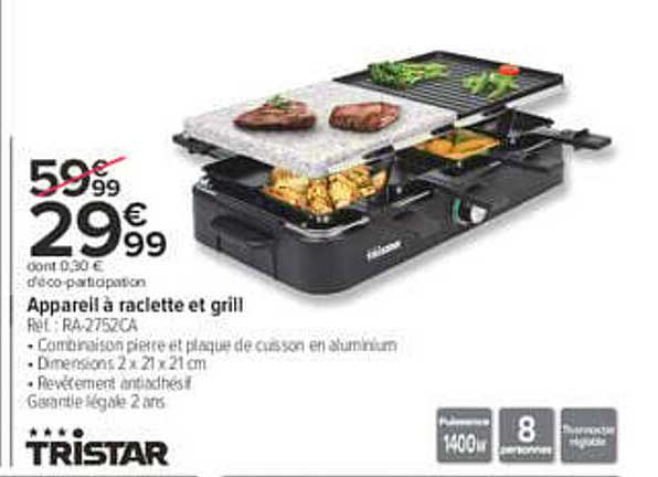 Appareil à raclette et grill