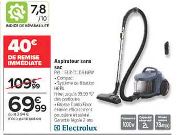 Aspirateur sans sac