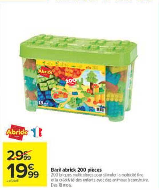 Baril abrick 200 pièces
