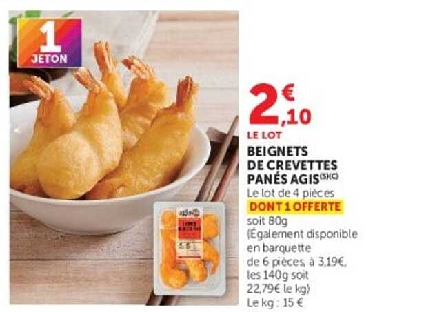 BEIGNETS DE CREVETTES PANÉS AGIS