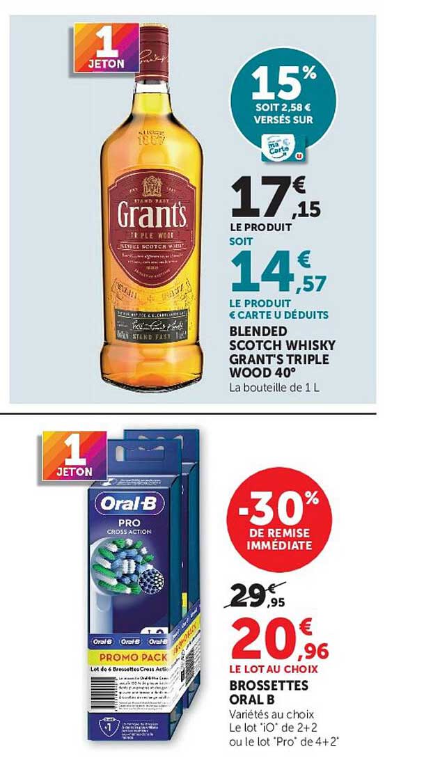 BLENDED SCOTCH WHISKY GRANT'S TRIPLE WOOD 40°