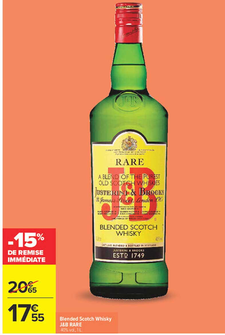 Blended Scotch Whisky J&B RARE