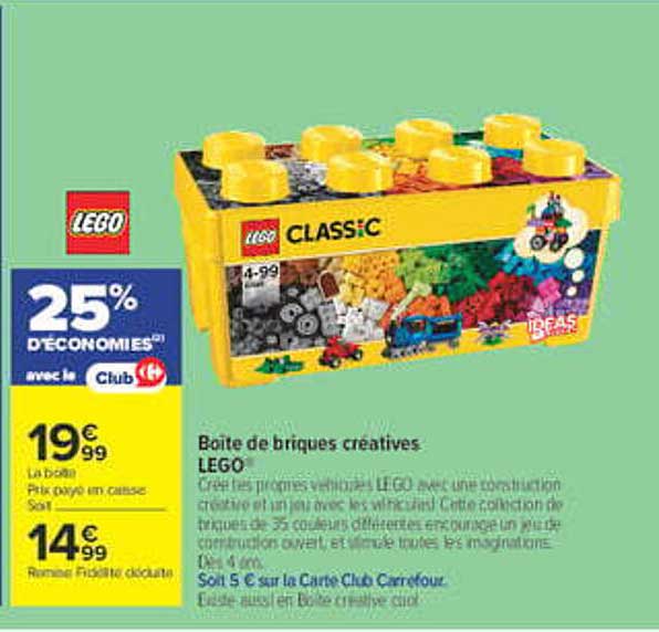 Boîte de briques créatives LEGO