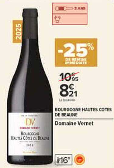 BOURGOGNE HAUTES COTES DE BEAUNE Domaine Vernet