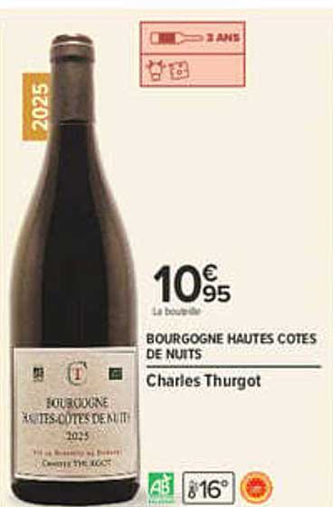 BOURGOGNE HAUTES COTES DE NUITS Charles Thurgot