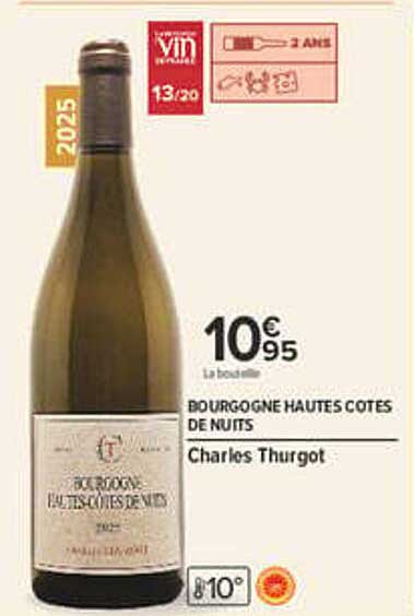 BOURGOGNE HAUTES COTES DE NUITS Charles Thurgot