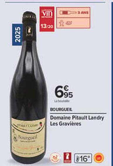 BOURGUEIL Domaine Pitault Landry Les Gravières