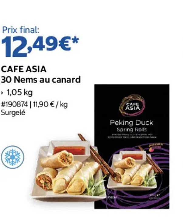 CAFE ASIA 30 Nems au canard