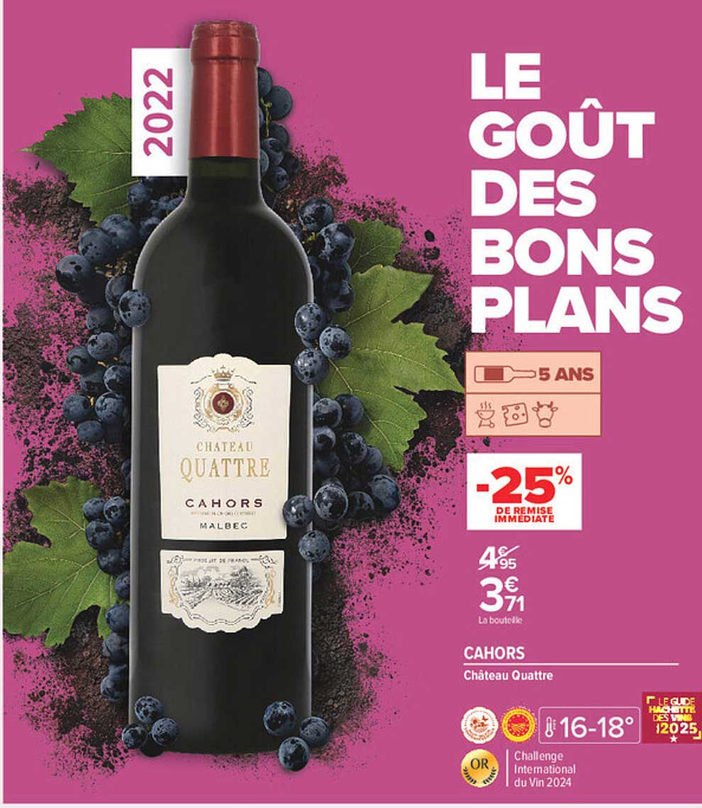 CAHORS Château Quattre