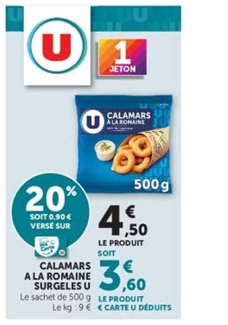 CALAMARS A LA ROMAINE SURGELES U