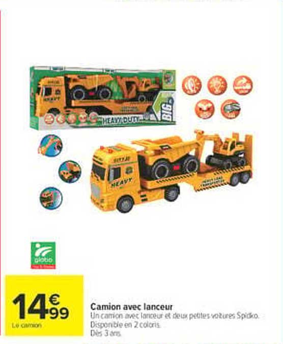 Camion avec lanceur
