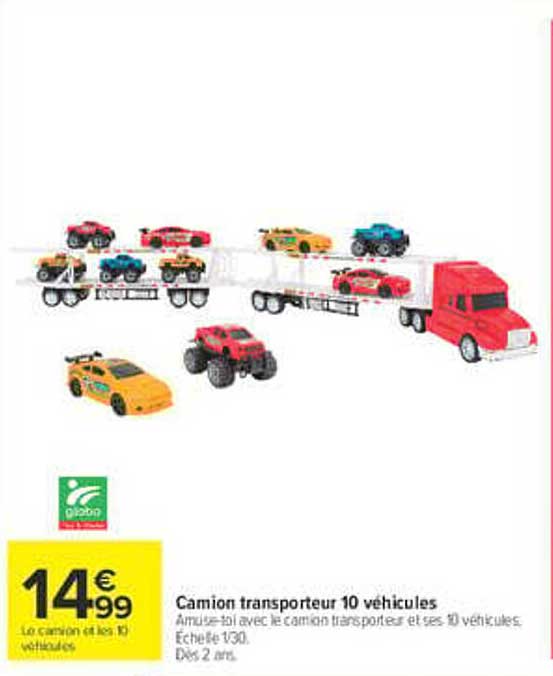 Camion transporteur 10 véhicules